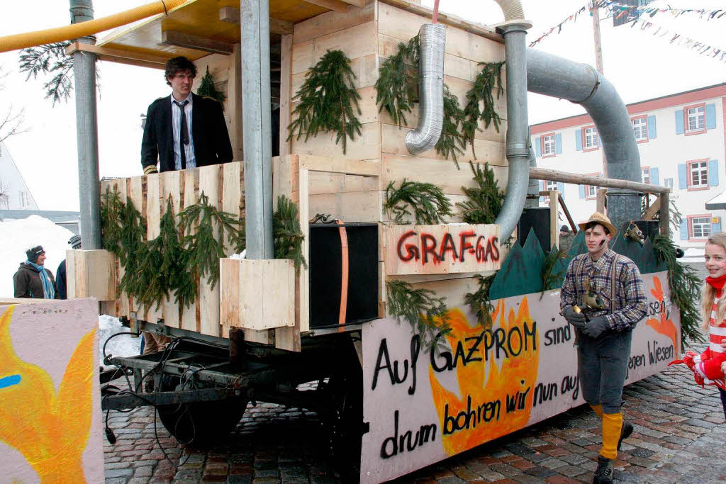 Dass es den Grafuser Umzugsteilnehmern an tollen Ideen nicht mangelt, stellten sie am Fasnetsonntag einmal mehr unter Beweis.