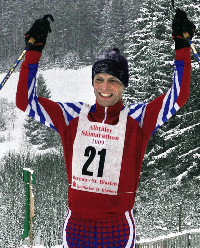 Lie der Konkurrenz keine Chance: Jrg...  Albtler Skimarathons in Bernau.      | Foto: Junkel