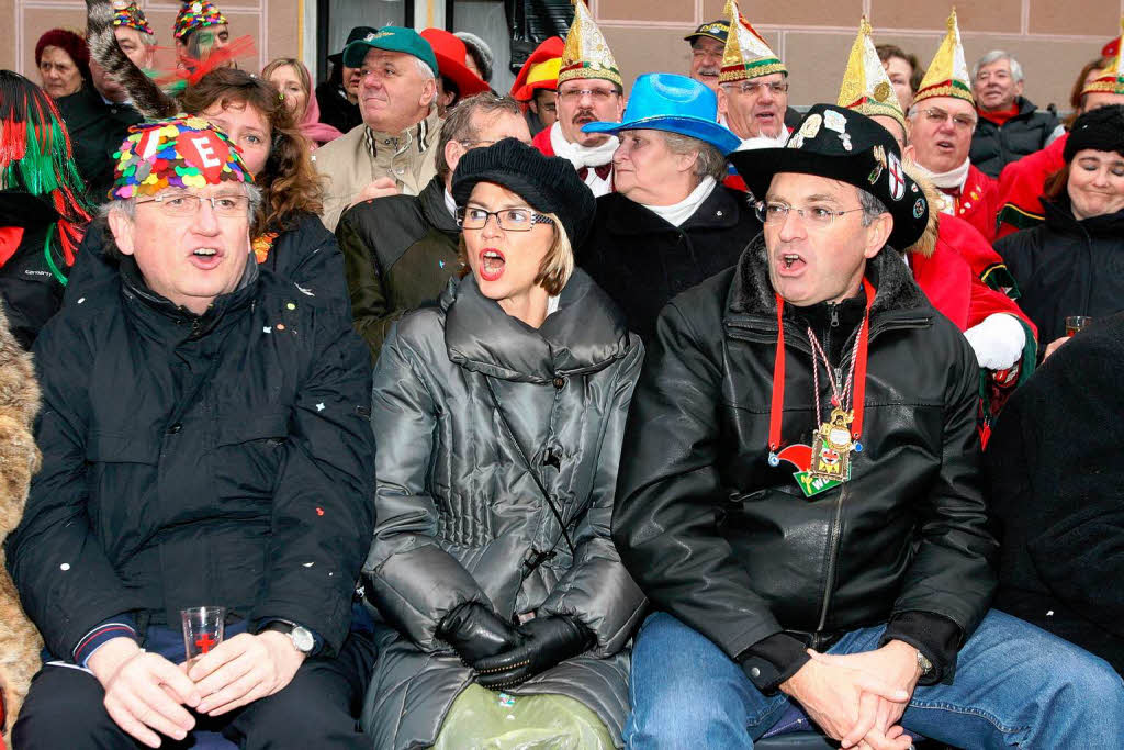 Regierungsprsident Julian Wrtenberger, Helen Hall-Salomon und OB Dieter Salomon