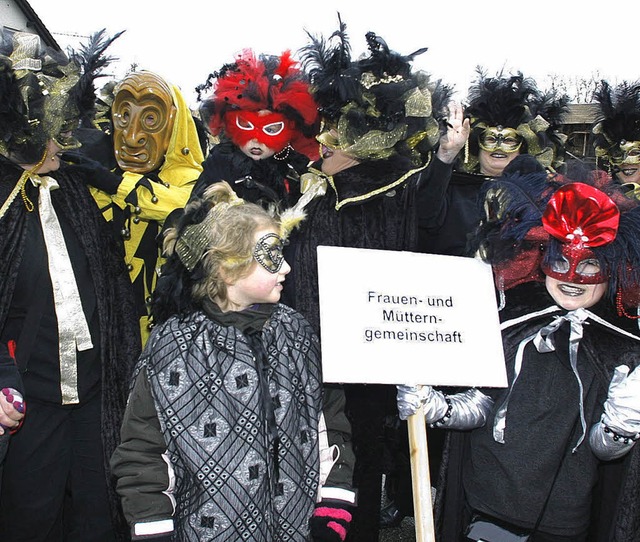 Karneval in Venedig hat die Frauengemeinchaft angeregt.  | Foto: fotos:  fssel