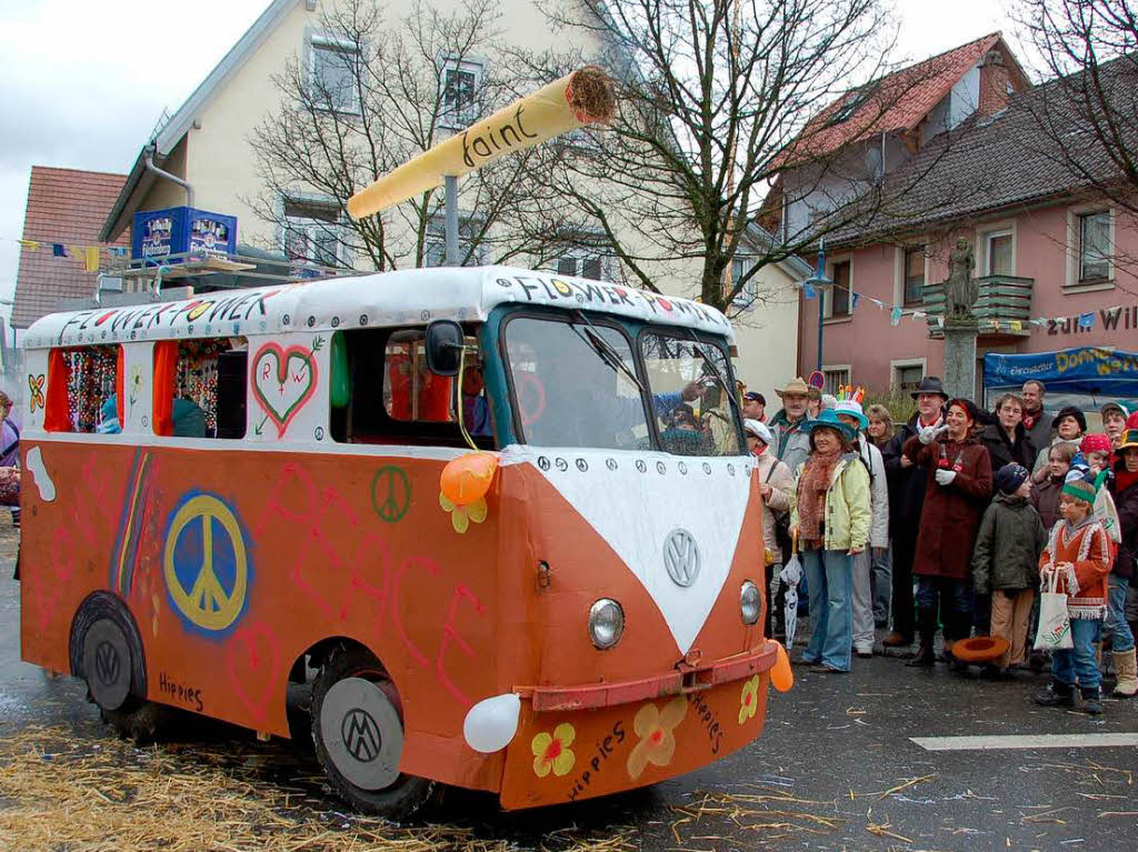 An Flower Power Zeiten erinnerten die Hippies