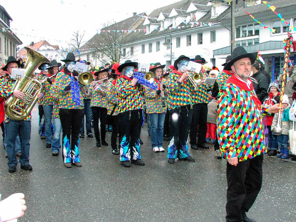 Klein aber fein: der Narrenumzug in Grwihl