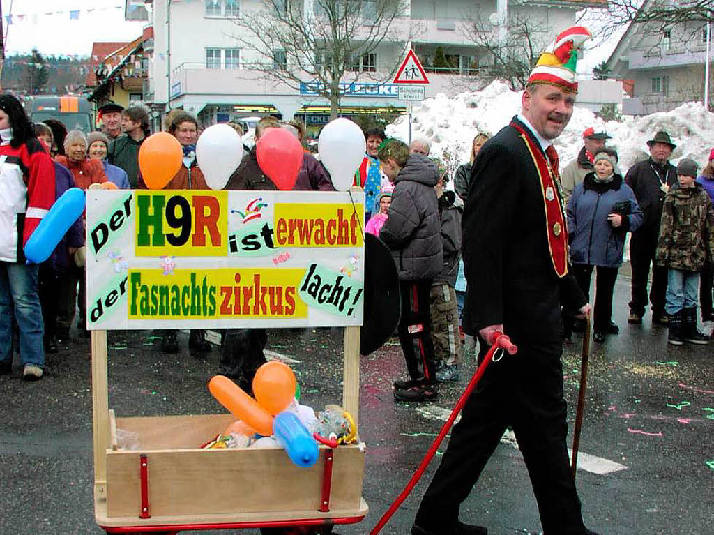 Klein aber fein: der Narrenumzug in Grwihl