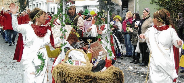 Auch schne Rmerinnen waren beim Hfinger Umzug zu sehen.  | Foto: Lendle