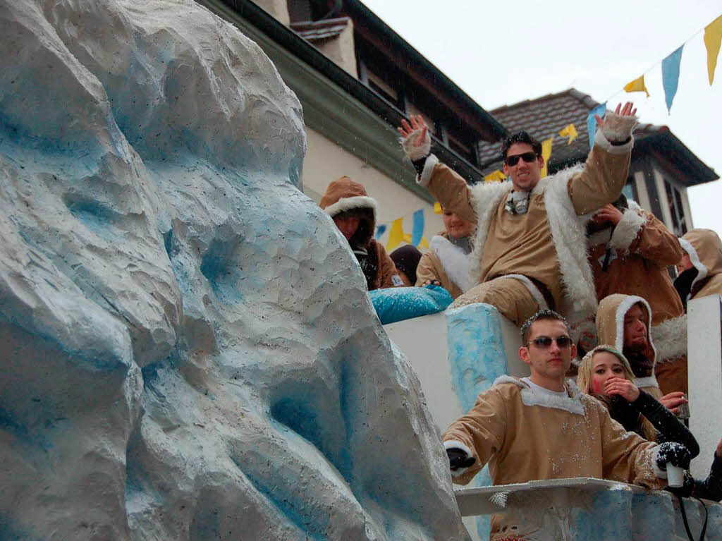 Beim Bad Krozinger Rosenmontagsumzug waren die Narren vllig aus dem Huschen.