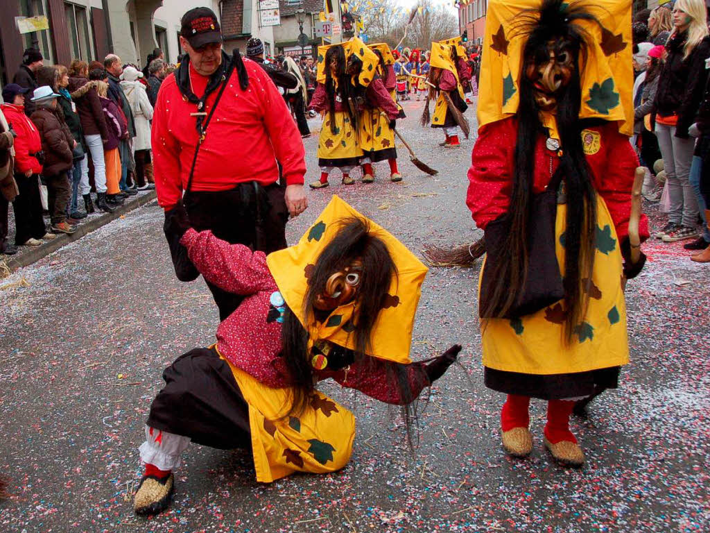 Beim Bad Krozinger Rosenmontagsumzug waren die Narren vllig aus dem Huschen.