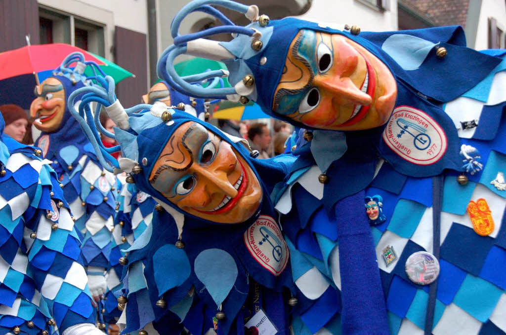 Beim Bad Krozinger Rosenmontagsumzug waren die Narren vllig aus dem Huschen.