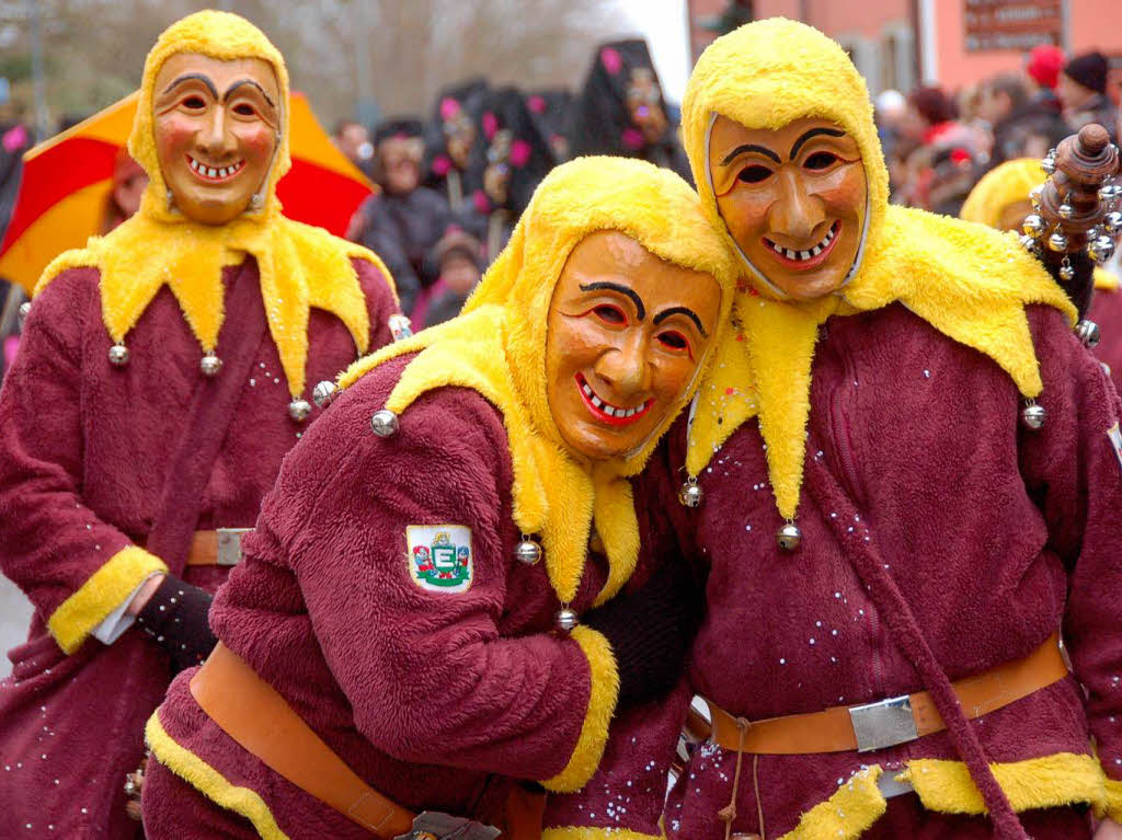 Beim Bad Krozinger Rosenmontagsumzug waren die Narren vllig aus dem Huschen.