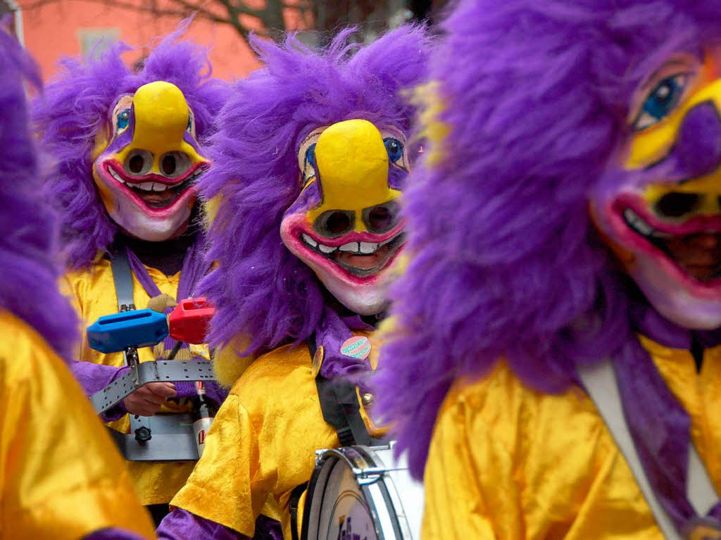 Beim Bad Krozinger Rosenmontagsumzug waren die Narren vllig aus dem Huschen.