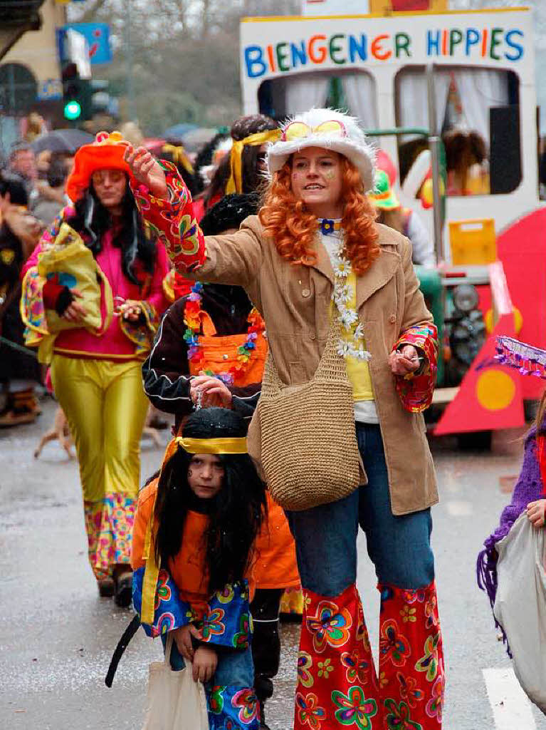 Beim Bad Krozinger Rosenmontagsumzug waren die Narren vllig aus dem Huschen.