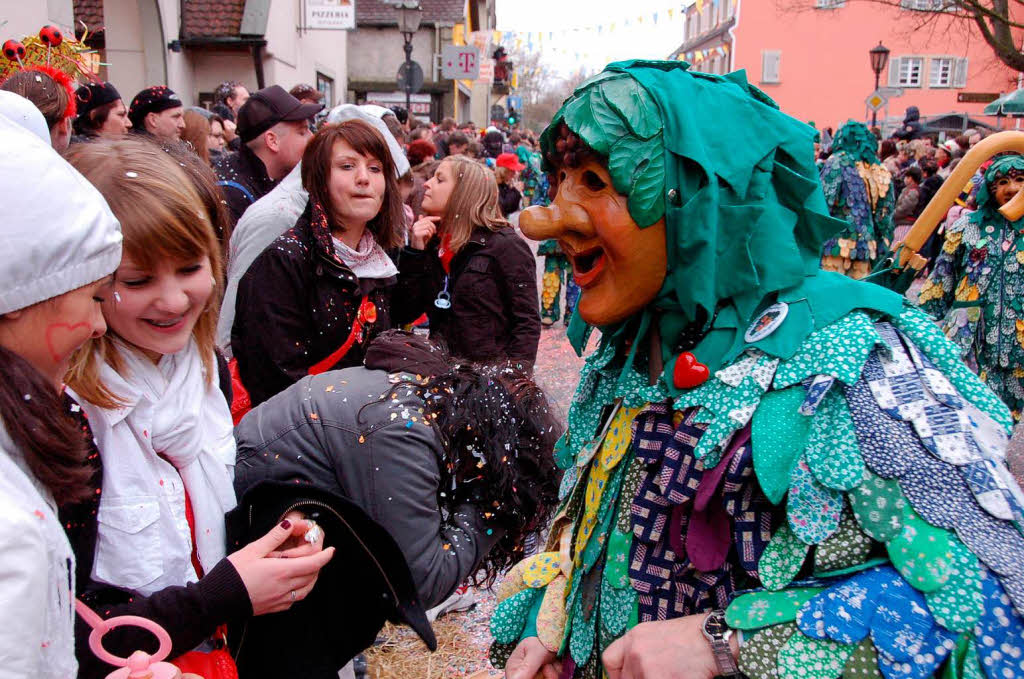 Beim Bad Krozinger Rosenmontagsumzug waren die Narren vllig aus dem Huschen.