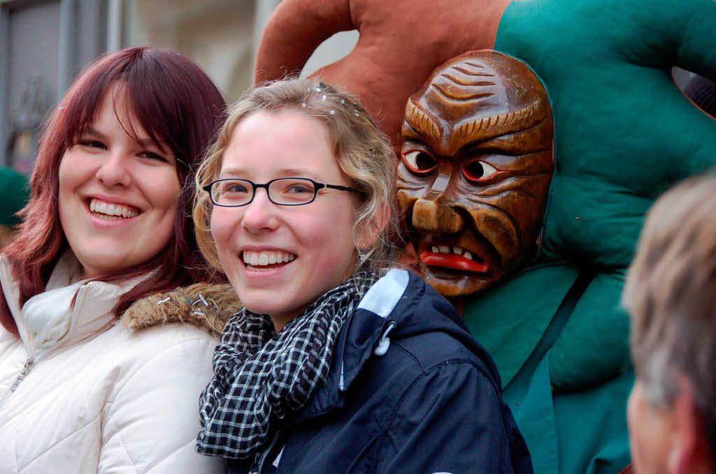 Beim Bad Krozinger Rosenmontagsumzug waren die Narren vllig aus dem Huschen.