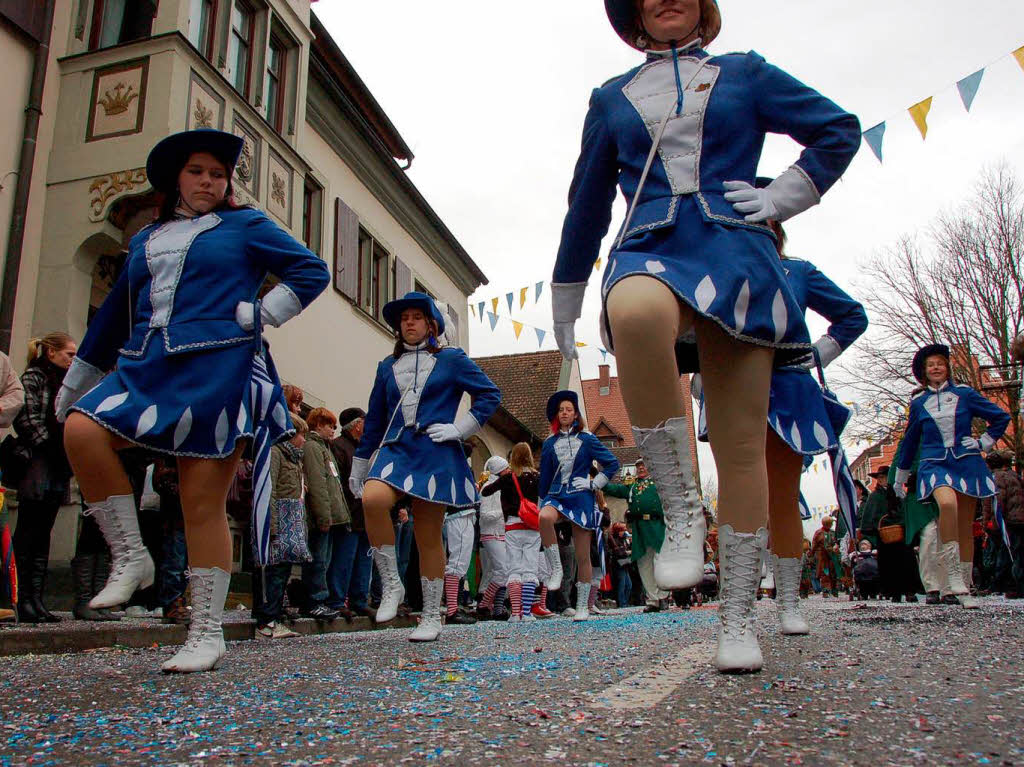 Beim Bad Krozinger Rosenmontagsumzug waren die Narren vllig aus dem Huschen.