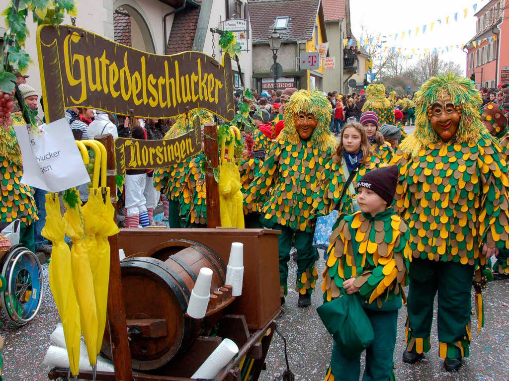 Beim Bad Krozinger Rosenmontagsumzug waren die Narren vllig aus dem Huschen.