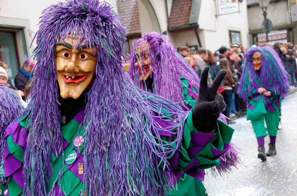 Beim Bad Krozinger Rosenmontagsumzug waren die Narren vllig aus dem Huschen.