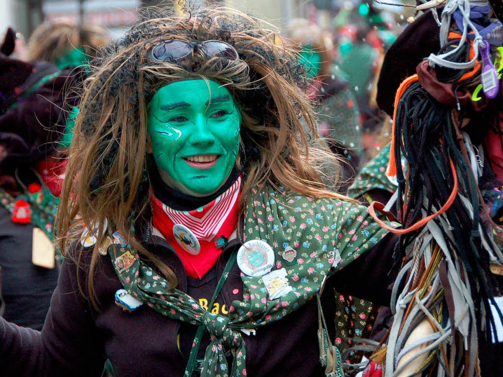 Beim Bad Krozinger Rosenmontagsumzug waren die Narren vllig aus dem Huschen.