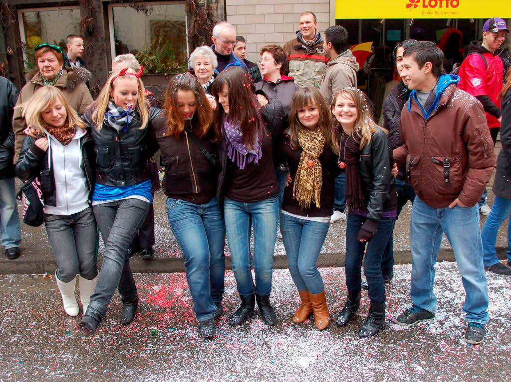 Beim Bad Krozinger Rosenmontagsumzug waren die Narren vllig aus dem Huschen.