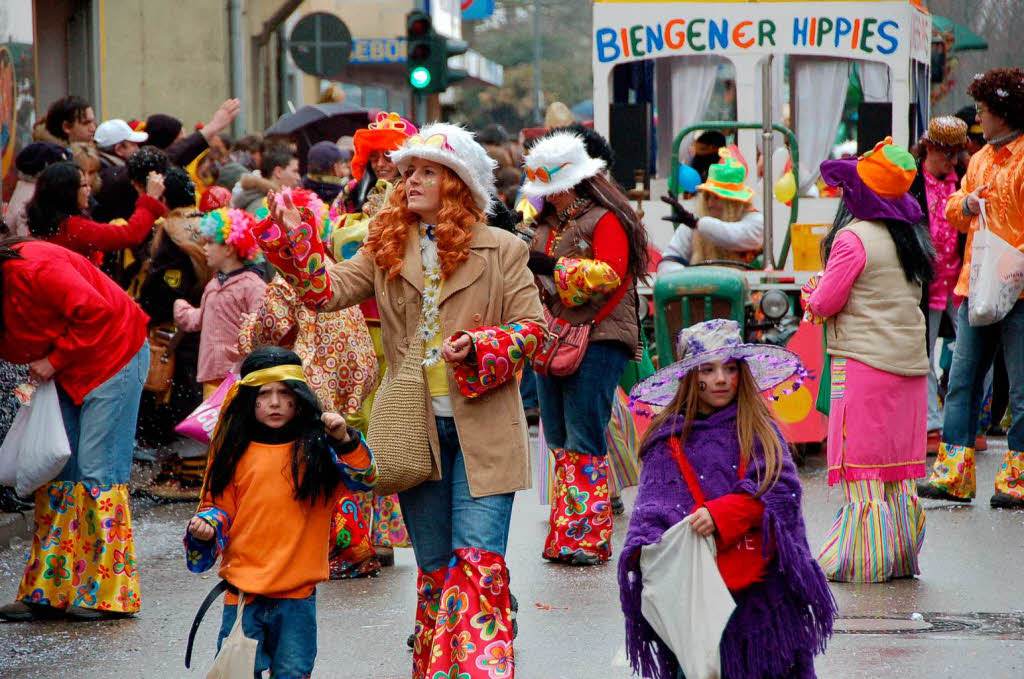 Beim Bad Krozinger Rosenmontagsumzug waren die Narren vllig aus dem Huschen.