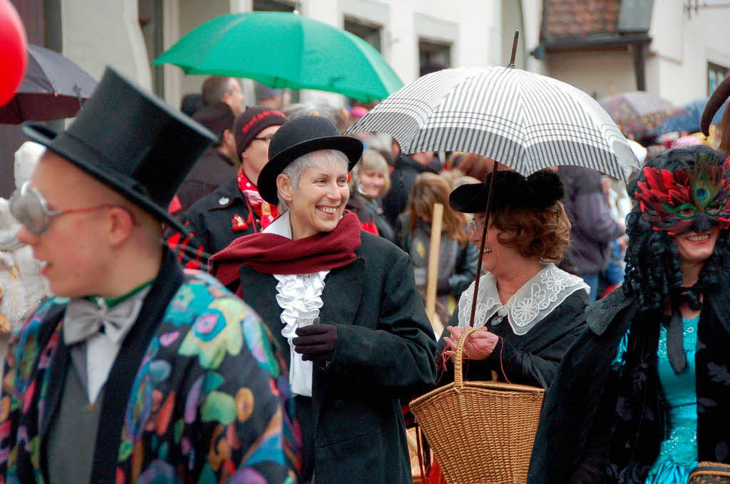 Beim Bad Krozinger Rosenmontagsumzug waren die Narren vllig aus dem Huschen.