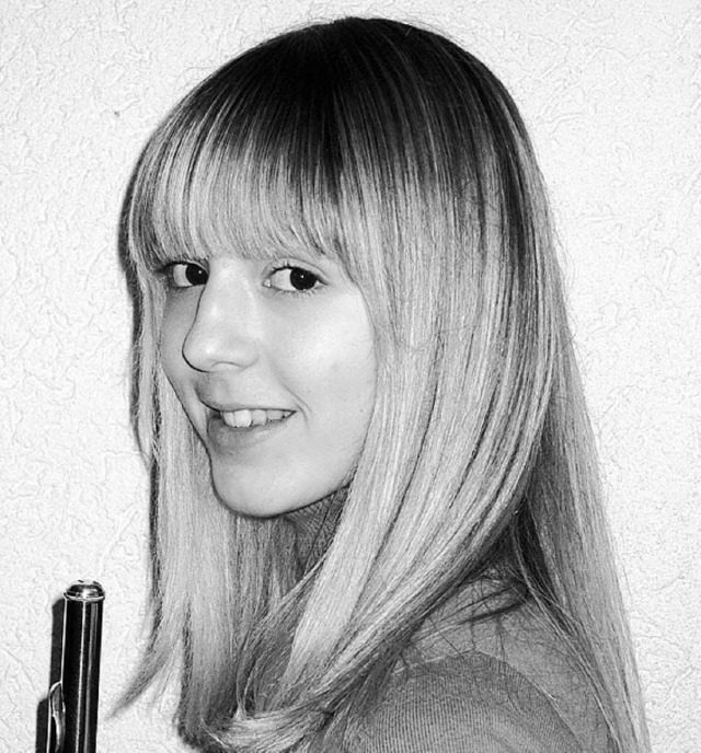 Querfltistin Melanie Steinebrunner  s...ei  &#8222;Jugend  musiziert&#8220;.    | Foto: Privat