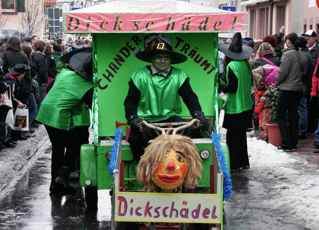 <Bildtext>Seit zwei Jahrzehnten sind d...nderner Fasnacht mit dabei</Bildtext>.  | Foto: Michael Raab