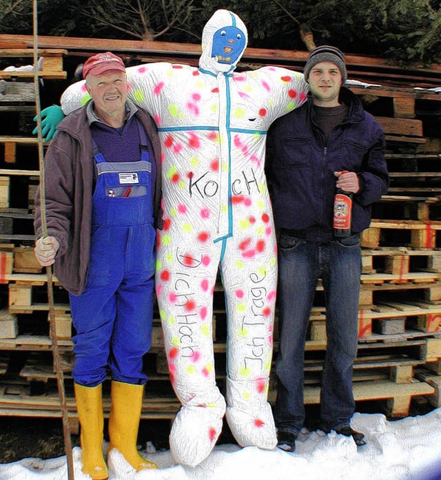 Ein letztes Foto, bevor Bg &#8222;Ko...uern um die zu Ende gehende Fasnacht.   | Foto: Mark