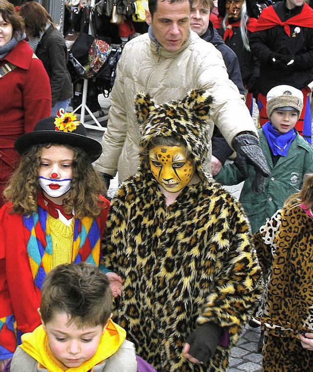 Fantasievoll und bunt &#8211; der Lahr...n beim Kinderumzug durch die Stadt.     | Foto: heidi fssel