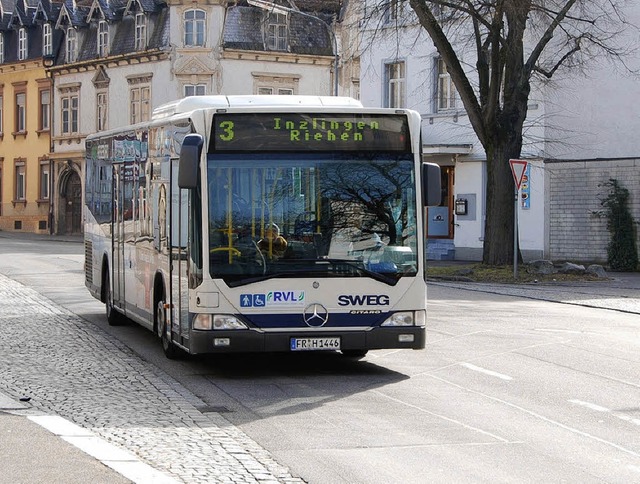 Stadtbus-Linie 3 in der Wallbrunnstra...22;berhrt&#8220; den Hnerberg Nord.   | Foto: Bastian Brinkmann