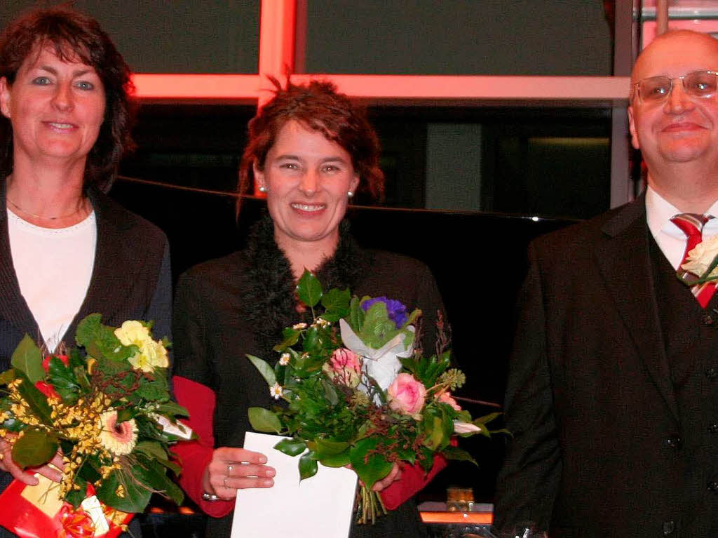 Die Hauptorganisatoren Christiane Schulze, Sabine Bauder und Alexander Vassiliev (von links)