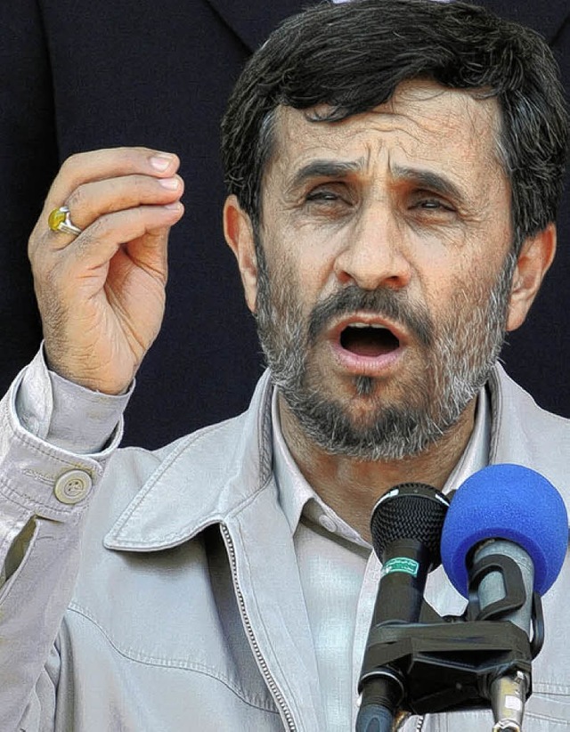 International isoliert:  Irans Prsident  Ahmadinedschad  | Foto: AFP