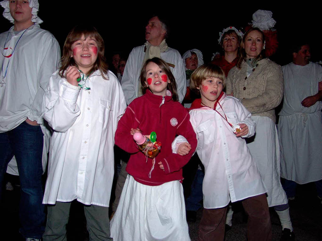 Kleine und groe Buurefasnchtler hatten Spa in Wieslet