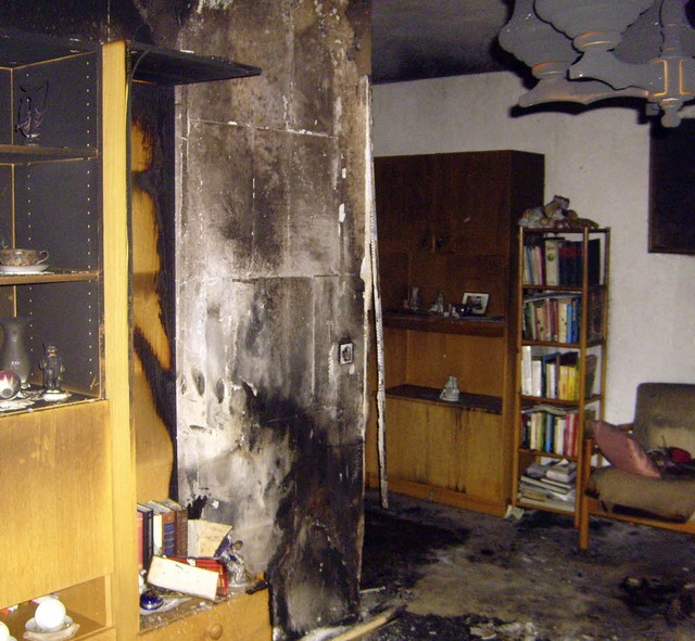 Feuer, Hitze und Ru fhrten in der Wohnung zu Totalschaden.   | Foto: Privat