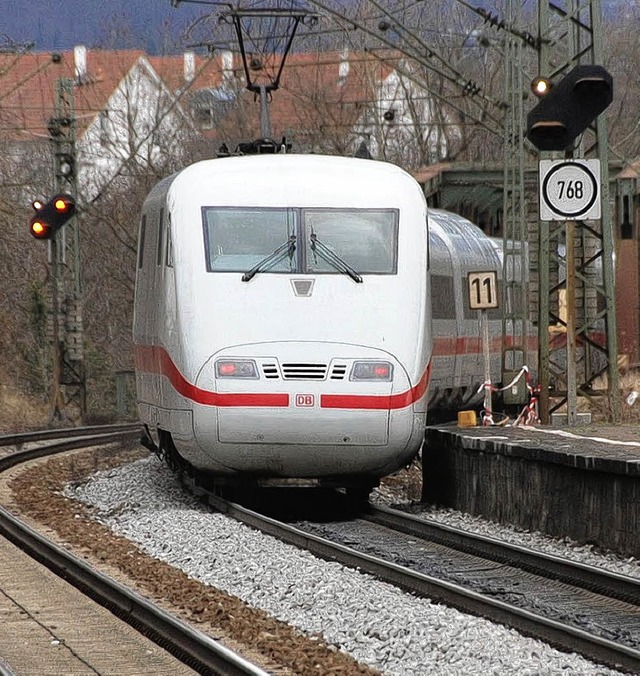 Die Bahn-Plne fr Haltingen sorgen weiter fr Gesprchsstoff.   | Foto: Frey