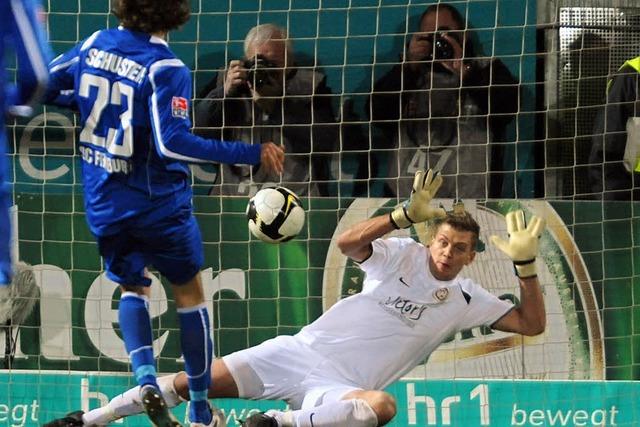 SC Freiburg gewinnt gegen Wehen-Wiesbaden mit 1:0