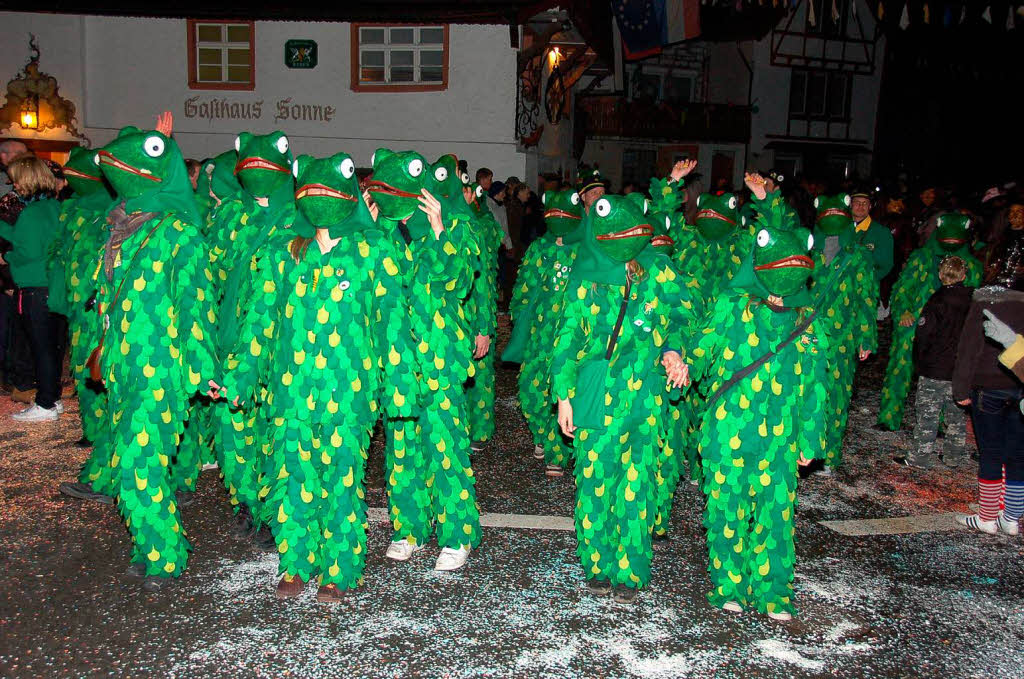 Die besondere Stimmung beim Nachtumzug in Wieslet lie kaum einen Zuschauer unberhrt