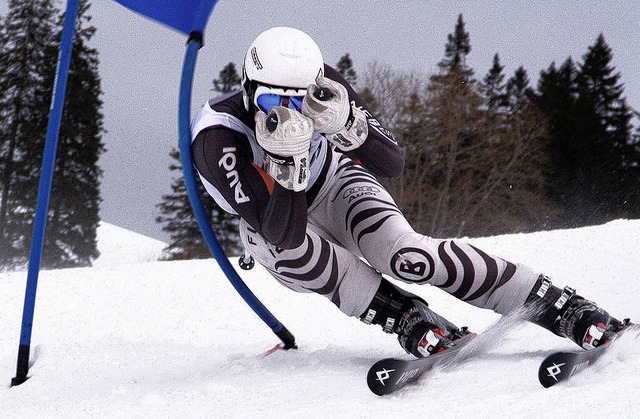 Mit 19 Jahren bereits neunfacher Verei... ihm den Titelgewinn im Riesenslalom.   | Foto: Konrad Ruh