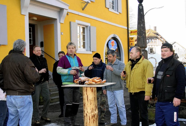 Multifunktional: Als der Maulburger Na...s  Tischfu frs abschlieende Vesper.  | Foto: Heiner Fabry