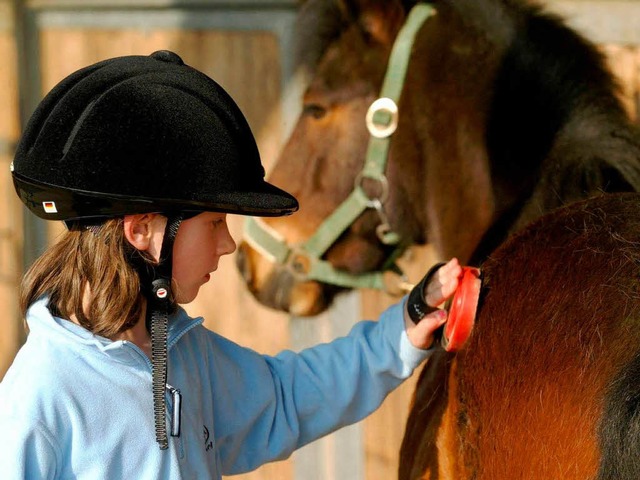 Meistens sind Pferde und Kinder die be...s tun, wenn das Tier keine Kinder mag?  | Foto: ddp