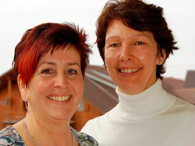 Vorstands-Duo: Edelgard Lngin und Barbara Meyer.   | Foto: Umiger