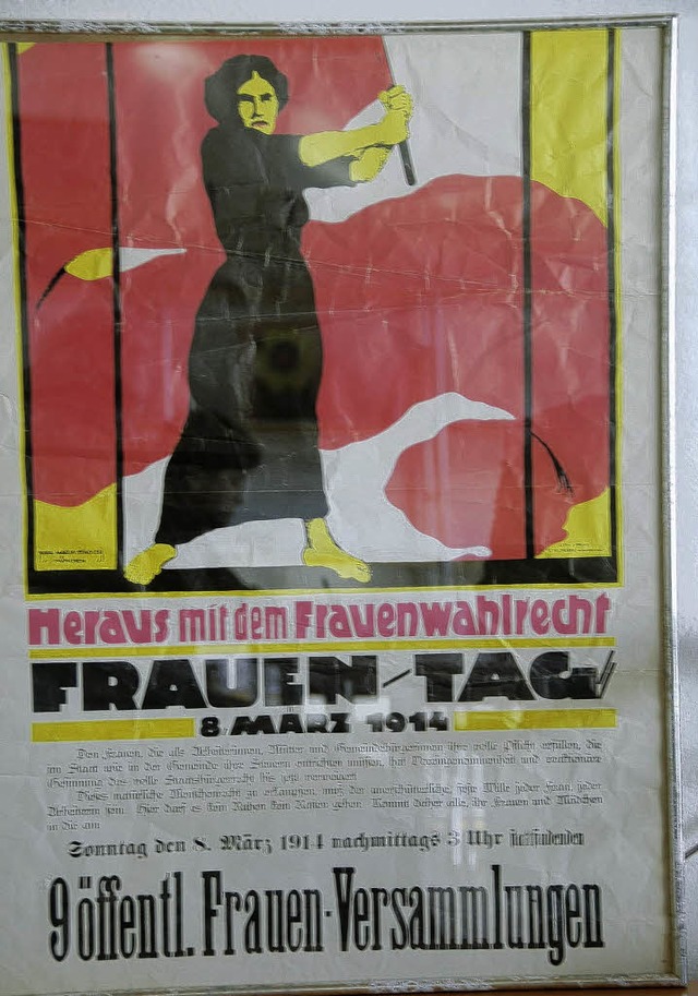 Vor 90 Jahren whlte Deutschland ein n...r Frau, jeder Arbeiterin sein.&#8220;   | Foto: Hans-J. Trul
