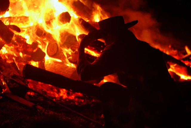 Schibi-Schibo: Am Wochenende  loderten...land die traditionellen Scheibenfeuer.  | Foto: Heike Lemm