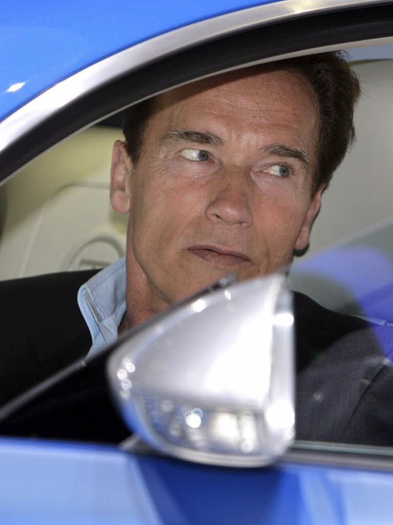 Arnold Schwarzenegger beim Genfer Autosalon