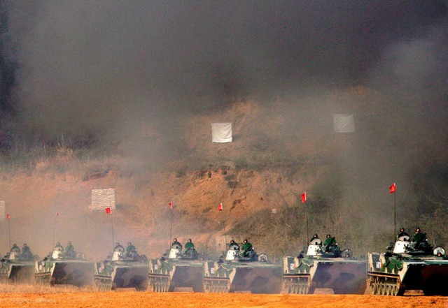 China steigert den Militrhaushalt um 14,9 Prozent.  | Foto: dpa