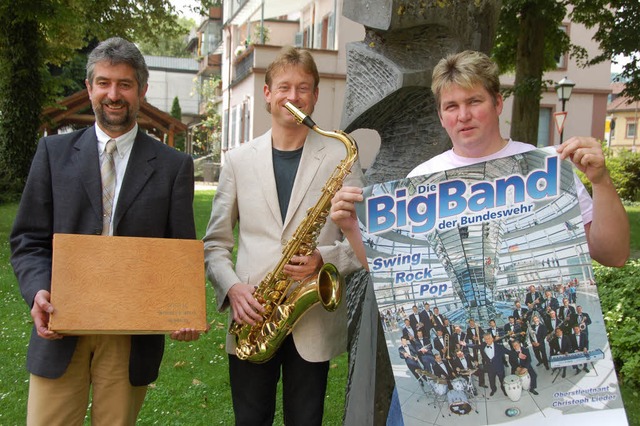 BM Thater, Harald Vesenmeier, Vorsitze...150 Jahre Stadtmusik im kommenden Jahr  | Foto: Krug