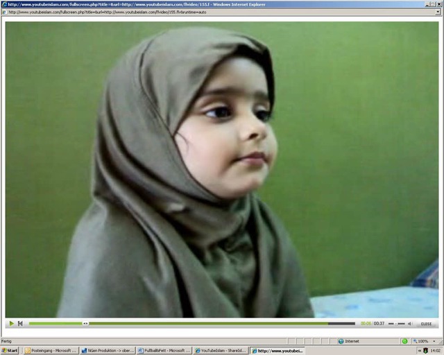 Videos mit kleinen Kindern, die aus de...em Portal besonders hufig angeschaut.  | Foto: Screenshot: youtubeislam.com