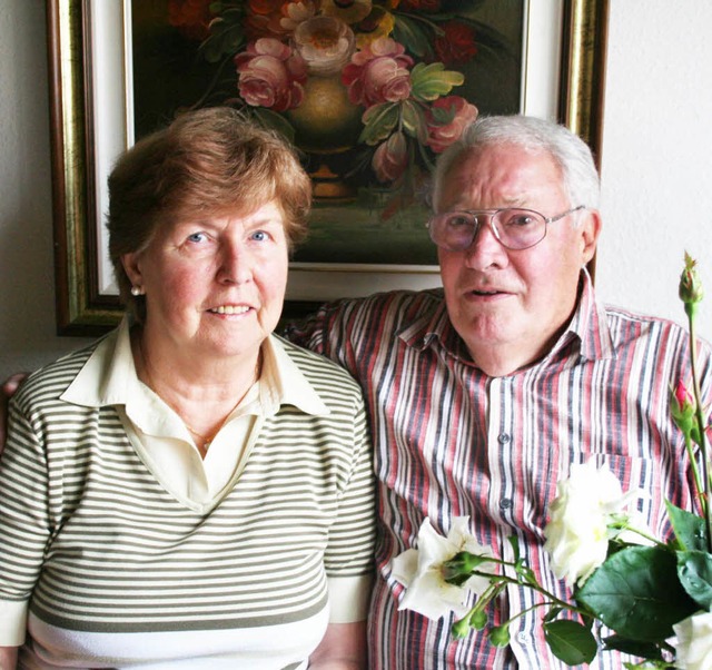 Seit 50 Jahren ein Ehepaar: Anneliese und Rolf Bauer   | Foto: Ulrike Hiller