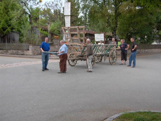 Leiterwagenfest in Dittishausen: Erste...um Georg Rieple und Karlheinz Rontke.   | Foto: Privat