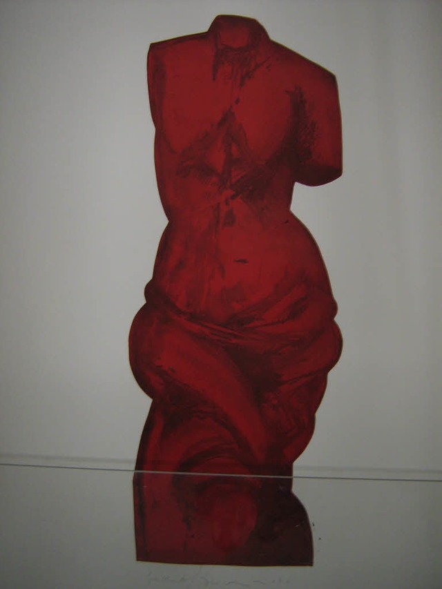 Die &#8222;Venus in Red&#8220;, die Jim Dine mit Kurt Zein geschaffen hat.  | Foto: anne freyer