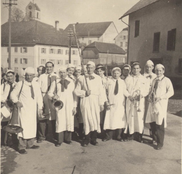 Hemdglunker 1950: Max Huber, Karl Zimm...lfons Drflinger und  Gerhard Burger.   | Foto: Privat