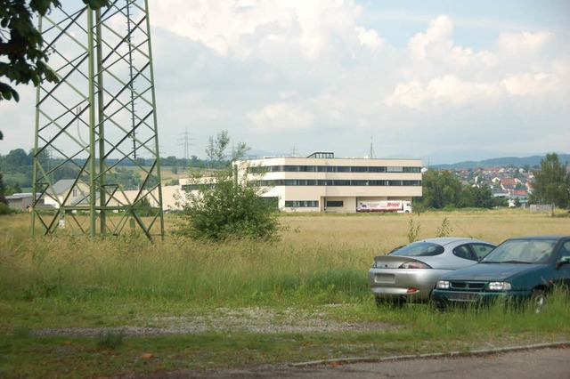 Die Firma OZ-Druck an der Rmerstrae ... Wohngebietes in Richtung Drrenbach.   | Foto: Ralf Staub